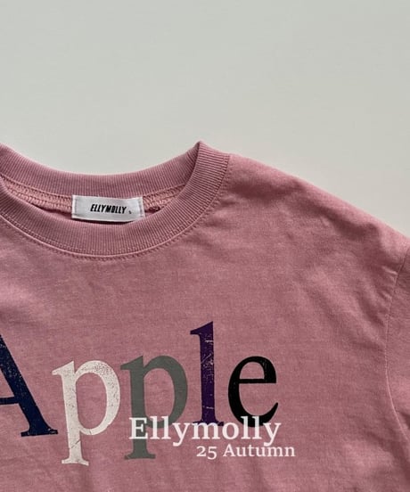 【ellymolly】Apple Vintage Frill T-Shirt