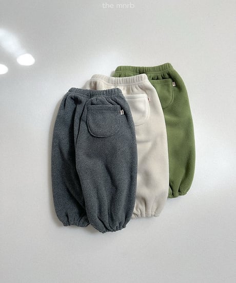 【minirobe】Teddy jogger pants