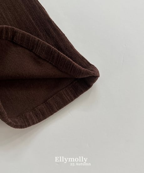 【ellymolly】Heart Pocket Bootcut Pants