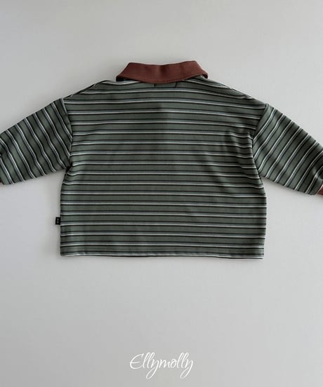 【ellymolly】Click Peach Collar Tee