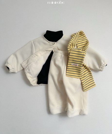 【minirobe】Roll-up straight pants