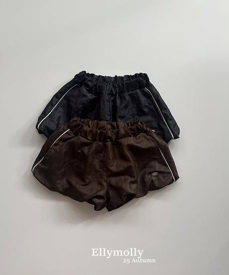 【ellymolly】Coated Balloon Shorts