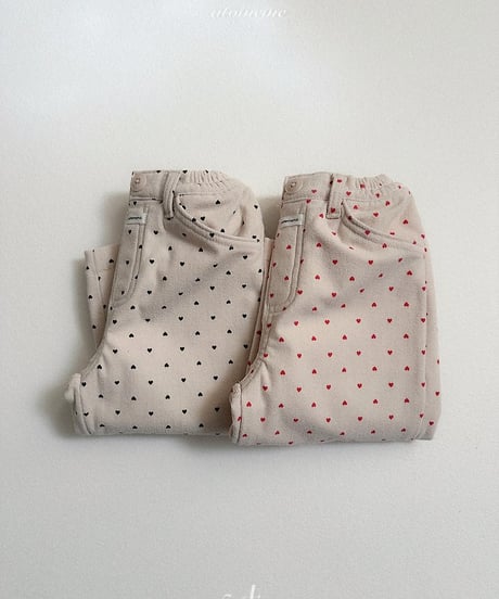 【atomeme】Heart Corduroy Pants