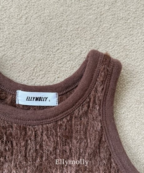 【ellymolly】Blooming Knit Vest
