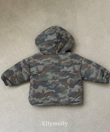 【ellymolly】Camo Padded Hoodie