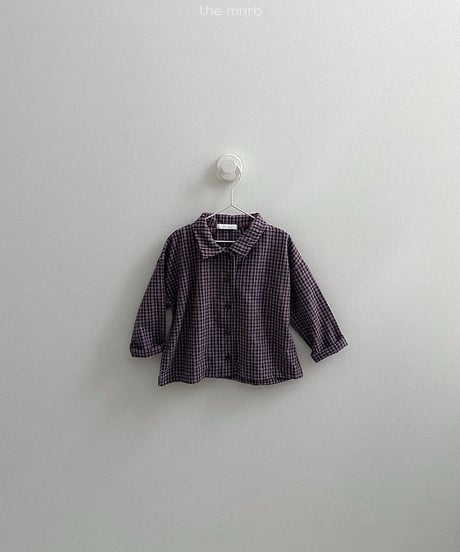 【minirobe】Lia Check Shirt