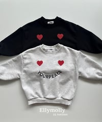 【ellymolly】Peace Heart Sweatshirt