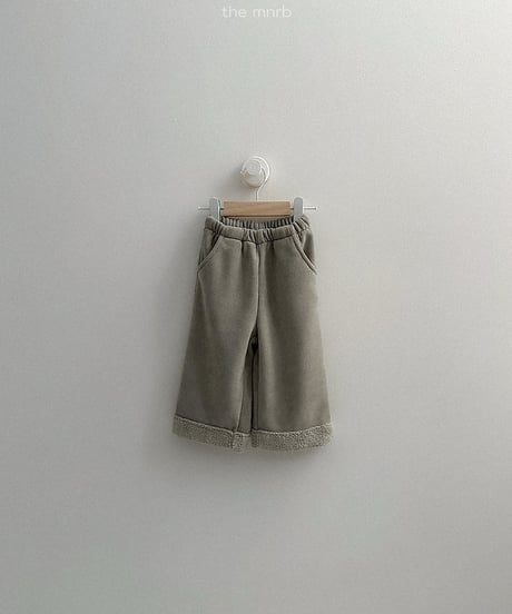 【minirobe】Roll-up straight pants