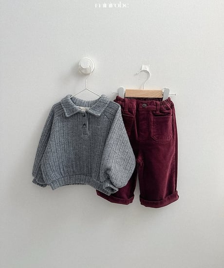 【minirobe】Kiko pocket pants