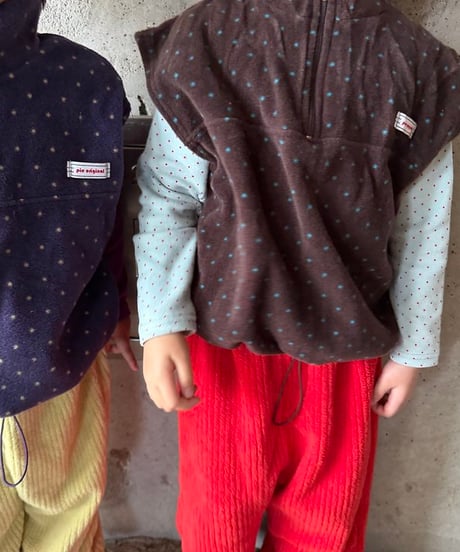 【pie】Dot Fleece Vest