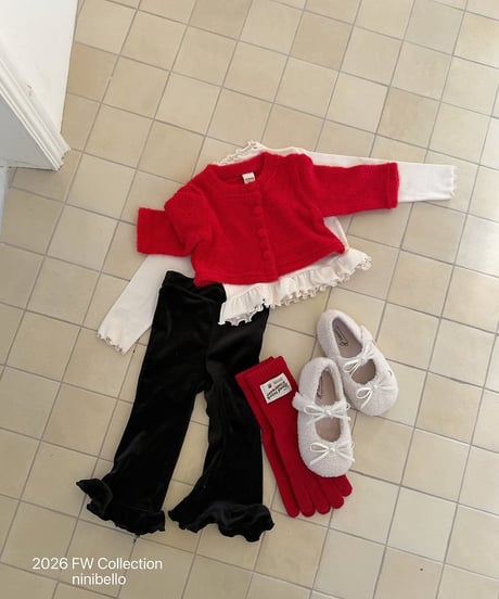 【ninibello】Warty Frill Tee Bebe+ Kids
