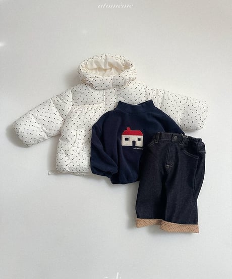 【atomeme】Non-Fade Roll-Up Denim