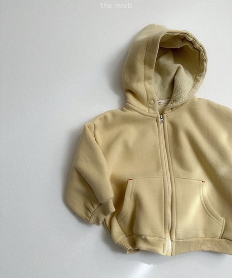 【minirobe】Barrel hood zip-up