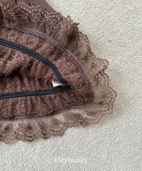 【ellymolly】Blooming Knit Vest