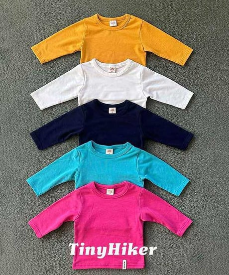 【tiny hiker】Basic Bound Neck Tee