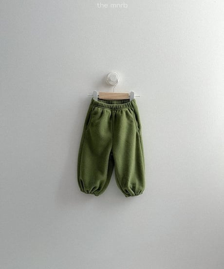 【minirobe】Teddy jogger pants