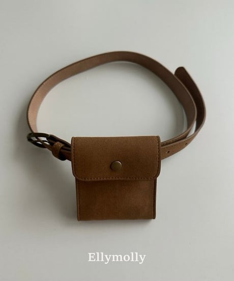 【ellymolly】Suede Belt Set