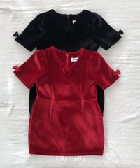 【ellymolly】Ribbon Puffed Dress