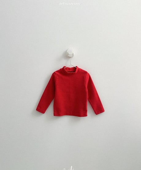 【atomeme】Plain Turtleneck T-shirt