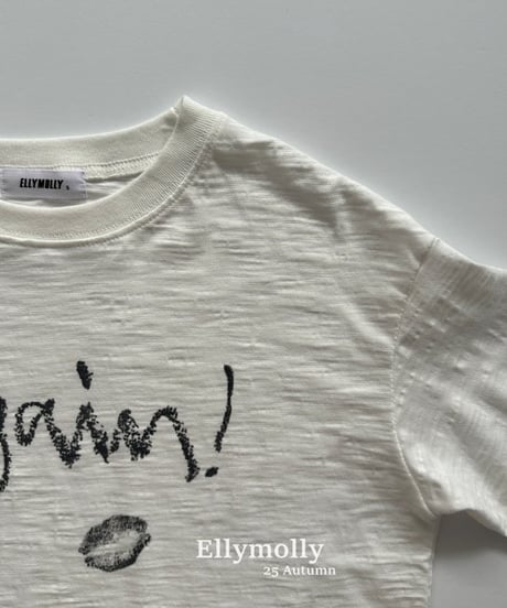 【ellymolly】Again Slub T-Shirt
