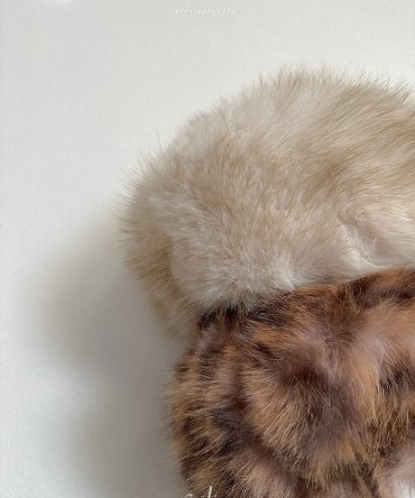 【atomeme】Fur Bucket Hat
