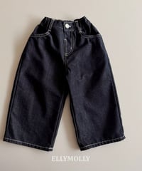【ellymolly】Flap Back Denim Pants
