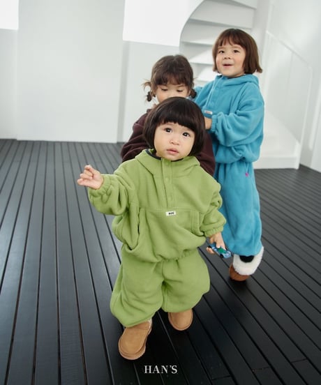 【hans】Fleece Pocket Zip-Up