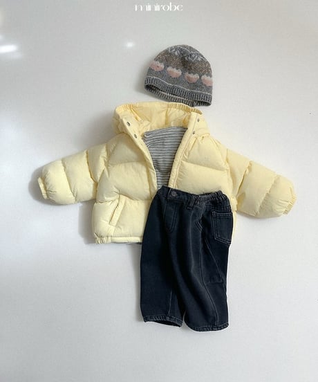 【minirobe】Dart denim pants