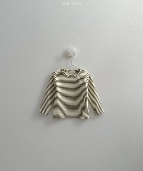 【minirobe】Yoyo Striped T-Shirt