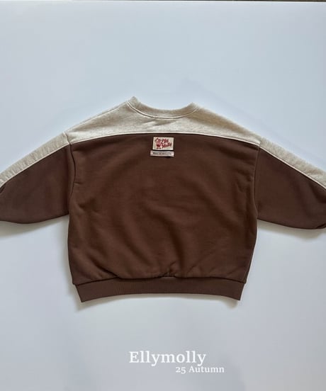 【ellymolly】Low Color Block Sweatshirt