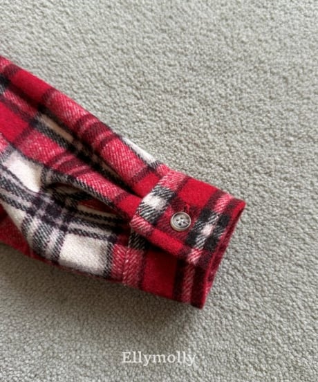 【ellymolly】Merry Check Shirt