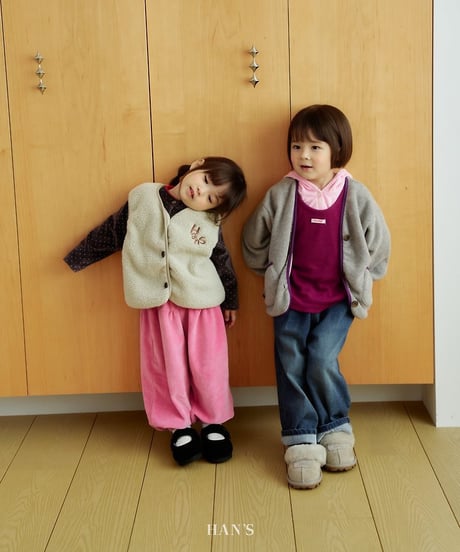 【hans】Fleece Denim Pants
