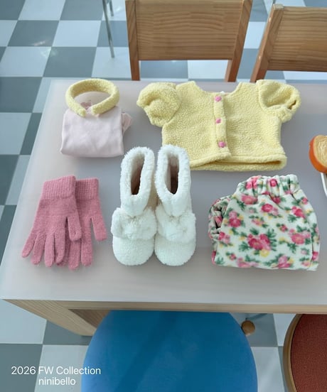 【ninibello】Meringue Heart Short-Sleeve Cardigan Bebe+ Kids