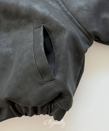 【ellymolly】Big Collar Shearling Jacket