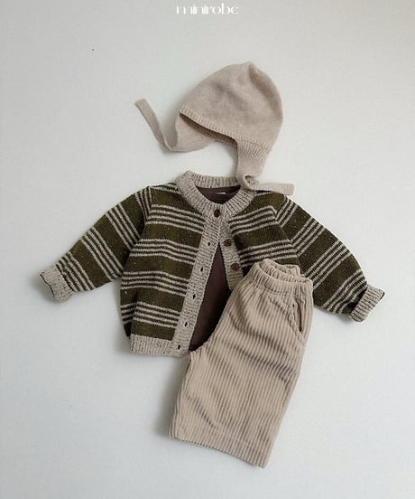【minirobe】Earflap knit beanie