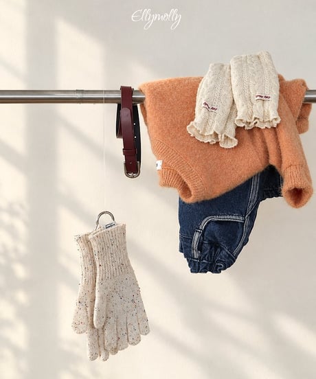 【ellymolly】Chic Brush V-Neck Knit