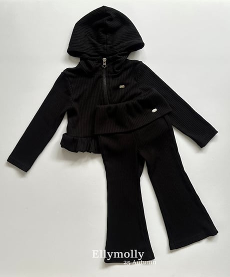 【ellymolly】Balloon Hooded Jacket