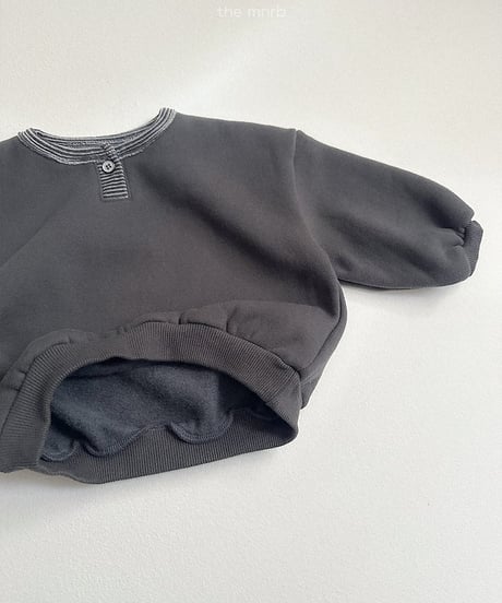 【minirobe】popo placket sweatshirt