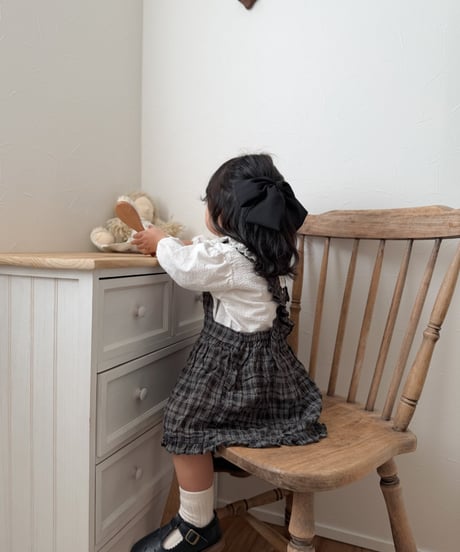 【mimi-maket】check frill bloomers ops