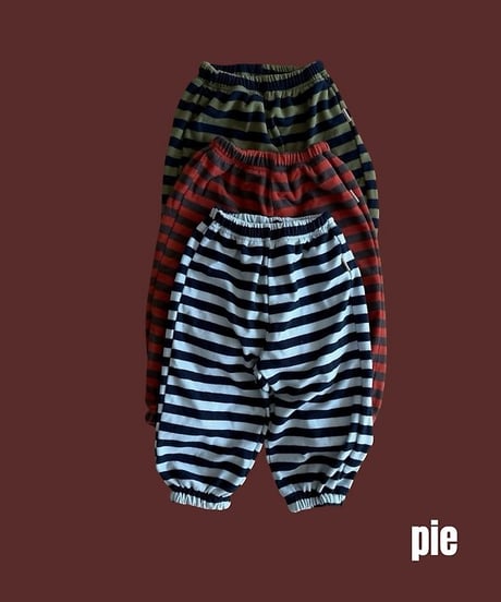 【pie】Carrot Stripe Jogger Pants
