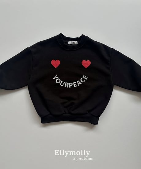 【ellymolly】Peace Heart Sweatshirt