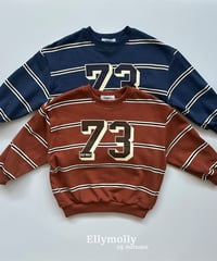 【ellymolly】73 Striped Sweatshirt