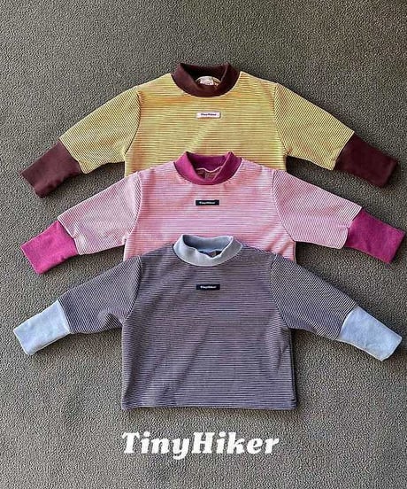 【tiny hiker】Cotton Candy Long Ribbed Cuff Tee