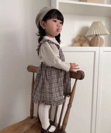 【mimi-maket】check frill bloomers ops