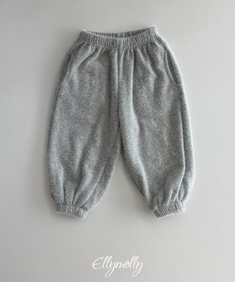 【ellymolly】Snowflake Angora Jogger Pants