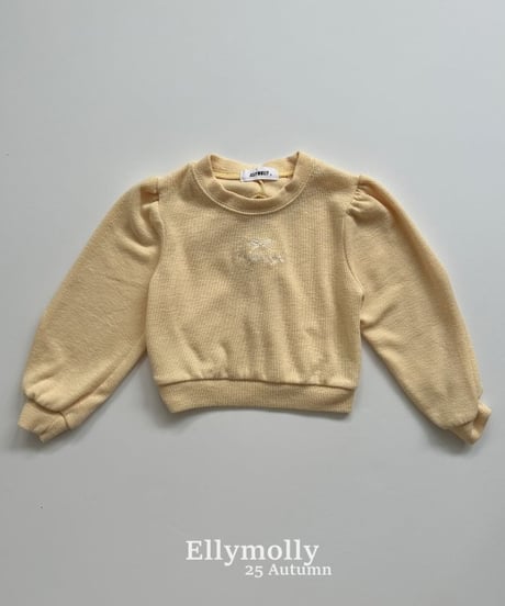 【ellymolly】Madeleine Slit Ribbon T-Shirt