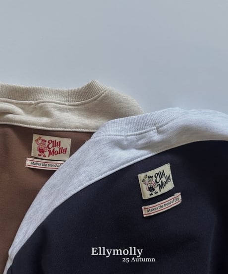 【ellymolly】Low Color Block Sweatshirt