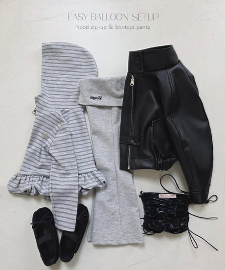 【ellymolly】Marshmallow Bootcut Pants