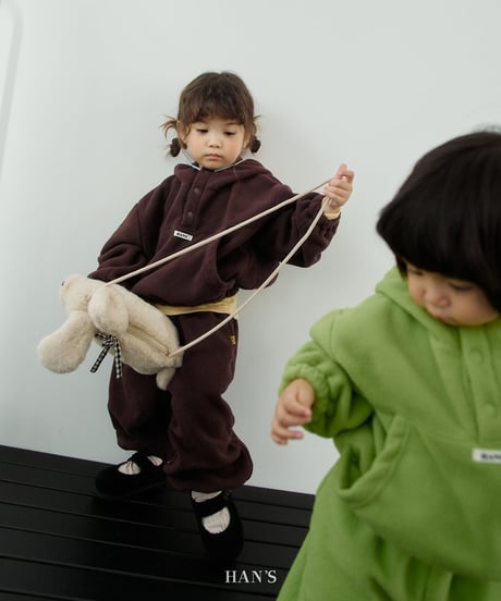 【hans】Fleece Pocket Zip-Up