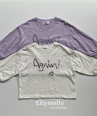 【ellymolly】Again Slub T-Shirt